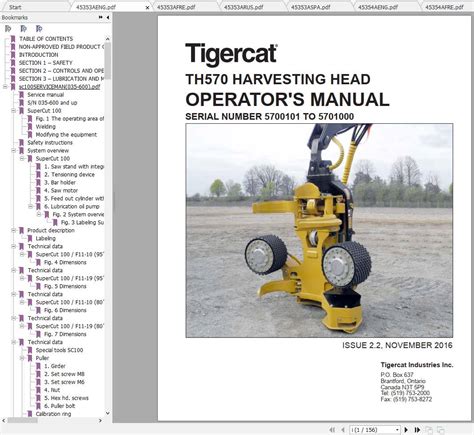Tigercat Carbonator Operator S Manual Aeng
