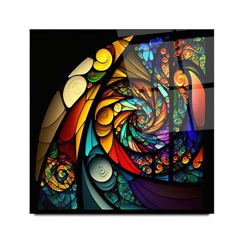 Buy Abstract Stained Glass Wall Art 3 Artchi