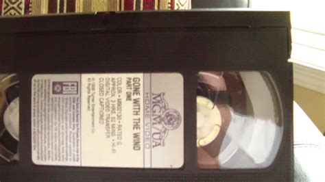 Original Video Gone With The Wind Deluxe Vhs Collectors Edition Youtube