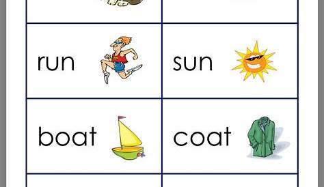 10++ Rhyming Words Worksheets For Kindergarten – Coo Worksheets