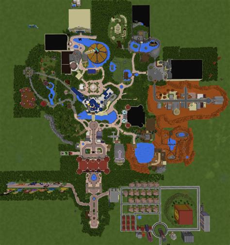 Disneypark Theme Park Rollercoaster Minecraft Pe Maps