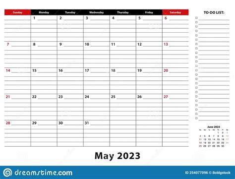 May 2023 Monthly Desk Pad Calendar Week Starts From Sunday Size A3