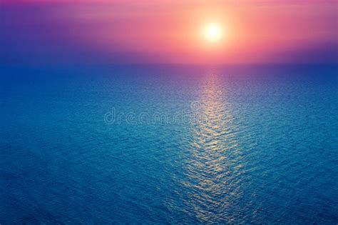 Sunrise Over The Sea Stock Image Image Of Mediterranean 95460751