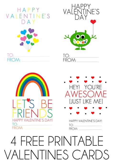 Free Printable Valentines Day Cards Vrogue Co