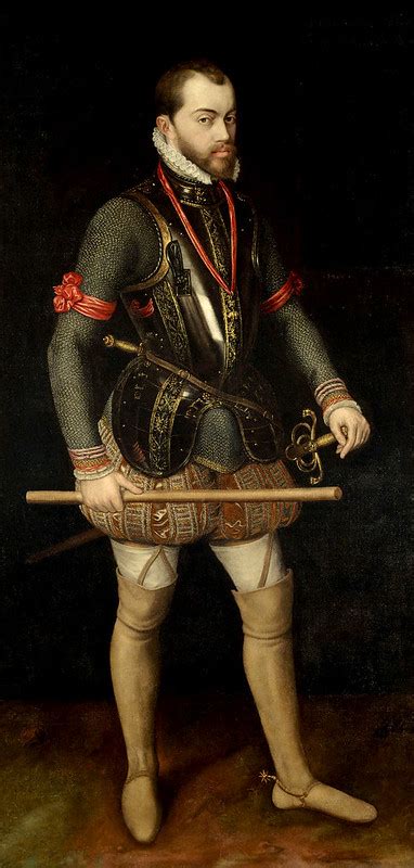 King Philip Ii Of Spain 1527 1598 Full Length Portrait Portrait