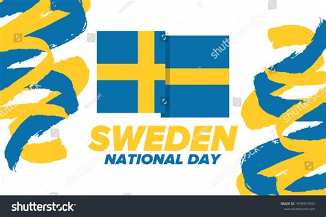 Sweden National Day Celebrated Annually On Stock Vector Royalty Free Shutterstock