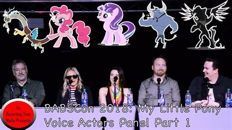 Babscon 2018 My Little Pony Voice Actors Panel Part 1 Youtube