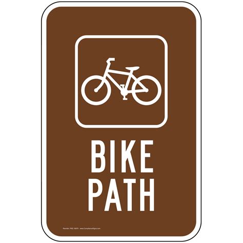 Bike Path Sign Pke 16979 Recreation