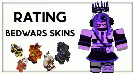Rating Roblox Bedwars Skins Including New Academy Aery Youtube