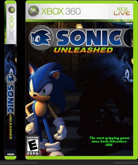 Sonic Unleashed Xbox 360 Box Art Cover By Hypershadow2008