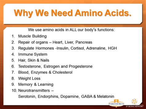 Uses Of Amino Acids In The Body How To Regulate Hormones Amino Acids
