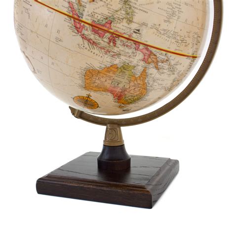 Bradley Junior Globe 23cm Highly Detailed Desk Globe With American Oak