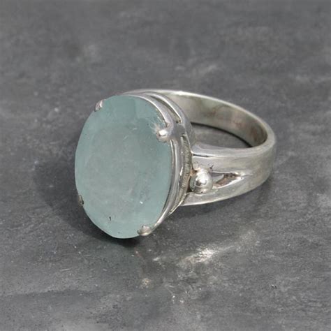 Aquamarine Faceted Ring Lumina Jewellery