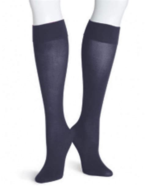 Hue Synthetic Soft Opaque Knee High Socks In Blue Lyst