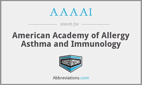 Aaaai American Academy Of Allergy Asthma And Immunology