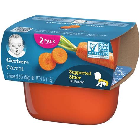Gerber 1st Foods Carrot 2 2 Oz Cups Hy Vee Aisles Online Grocery Shopping