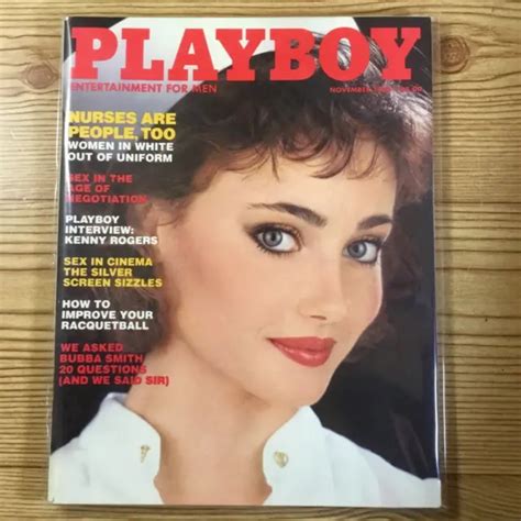 PLAYBOY MAGAZINE NOVEMBER 1983 Playmate Veronica Gamba Nurses Nude