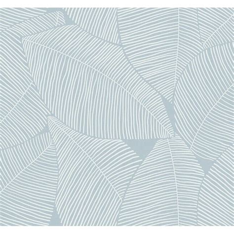 Seabrook Designs Beach House 6075 Sq Ft Blue Oasis Paper Ivyvines Unpasted Wallpaper At