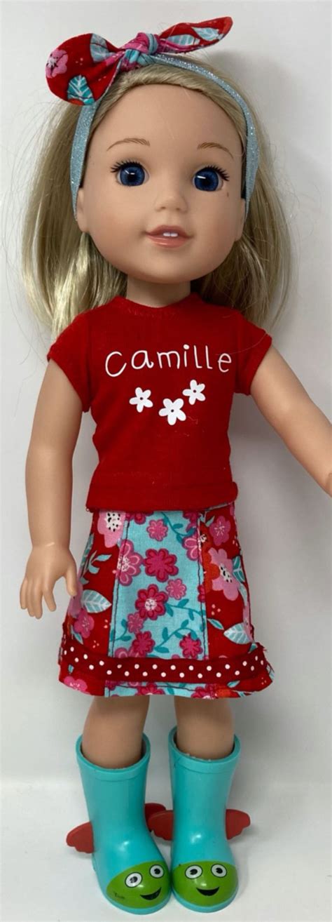Wellie Wisher Camille Outfit Personalized Camille T Shirt Red T Shirt