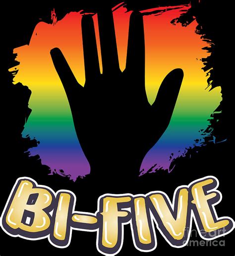 Gay Pride Lesbian Lgbt Rainbow Bi Five High Five Digital Art By Haselshirt Fine Art America