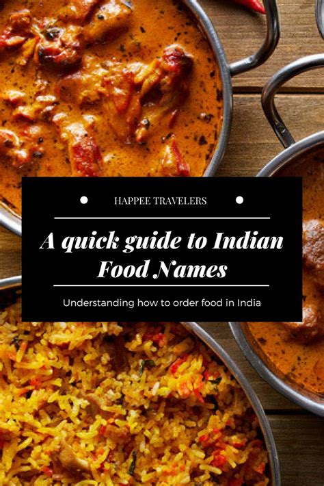 Indian food menu list with pictures. How to Name an Indian Food | Indian food recipes, Indian ...