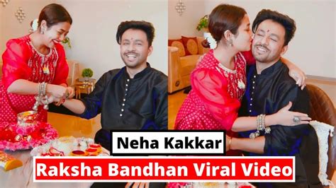 Pregnant Neha Kakkar Celebrating Raksha Bandhan With Tony Kakkar Raksha Bandhan Pics And Video