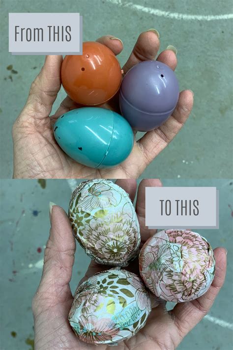 How To Decorate Plastic Easter Eggs The Junk Parlor Diy Decoupage
