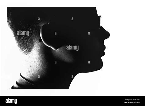 Head Silhouette Side Black And White Stock Photos And Images Alamy