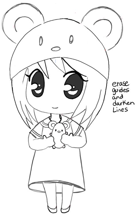 Chibi Cute Easy Anime Drawings How To Draw A Chibi Girl Drawingnow