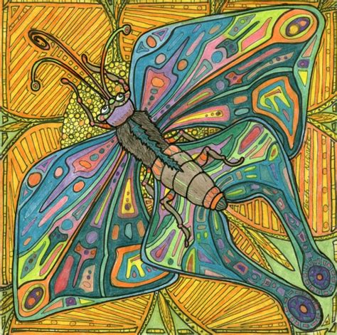Butterfly In Full Color Whimsical Art Art Color