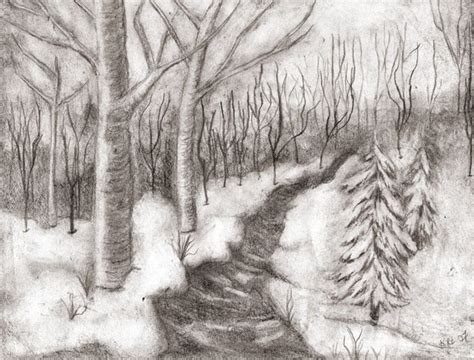 Snowy Woods By Rebecca Lopez