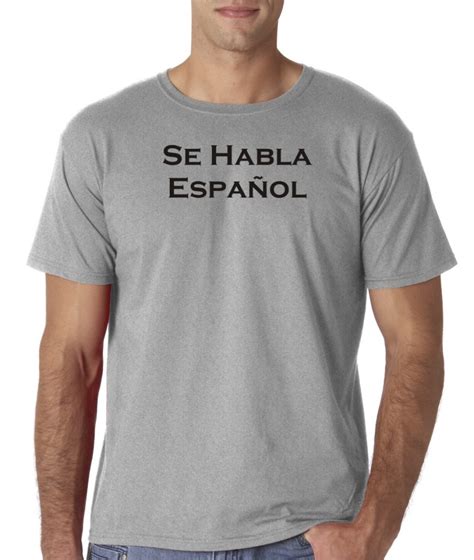 Mens Se Habla Español Espanol Spanish Languages T Shirt Tee Ebay