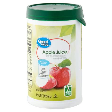 Great Value Frozen Apple Juice 12 Fl Oz