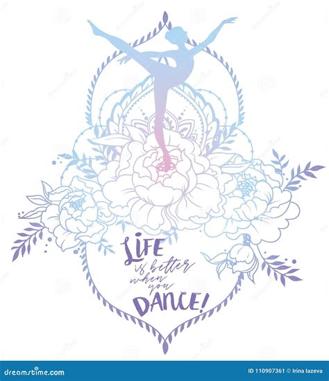 Life Is Better When You Dance Poster Stock Vector Illustration Of