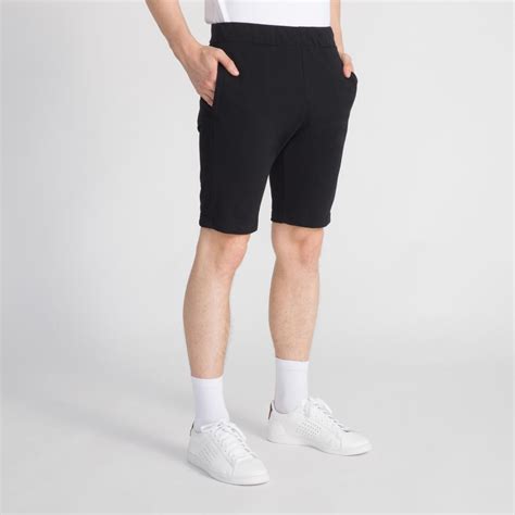 Homme Short Slim Essentiels Noir Et Noir Le Coq Sportif Shorts