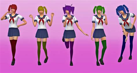Sims 4 Yandere Simulator Hair All Characters Activemasop