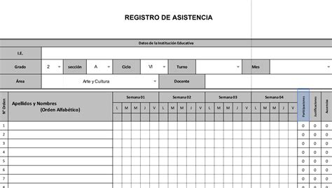 Modelo De Registro De Asistencia De Las Sesiones De Clases A Distancia