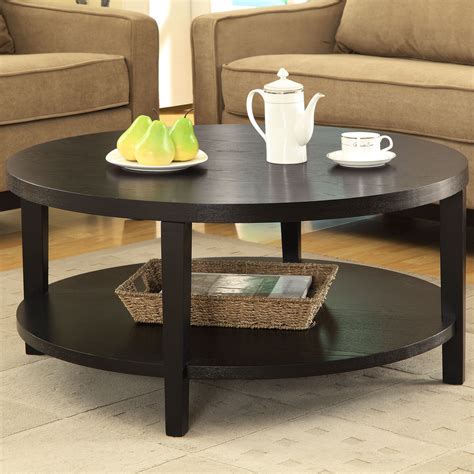 Sturdy metal frames for stability. Fabiano Coffee Table in 2020 | Round wood coffee table ...