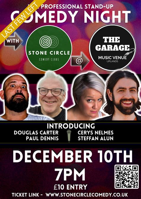 Stone Circle Comedy Club The Garage Uplands December 10th Jokepit