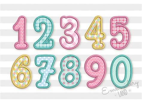 Pin On Applique Alphas Numbers