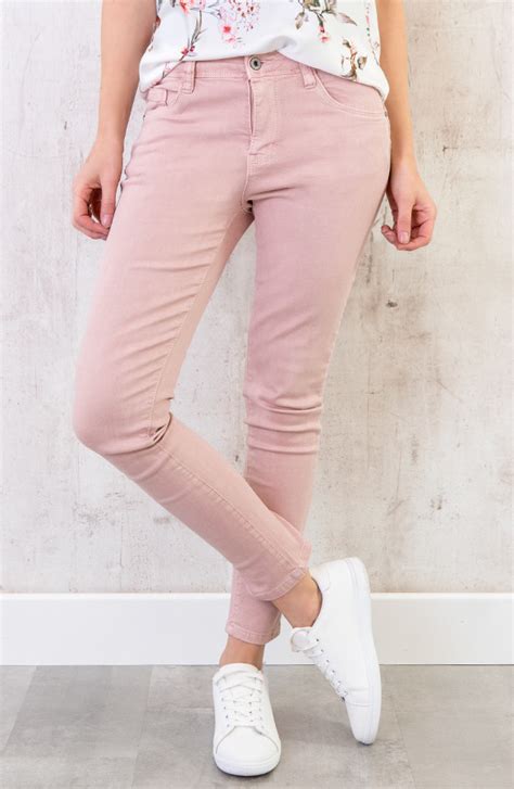 Skinny Jeans Dames Roze Fashionmusthavesnl
