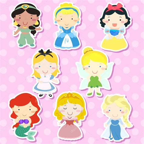 Lovely Fairy Tale Characters Set Stock Vector By ©kchungtw 54649413