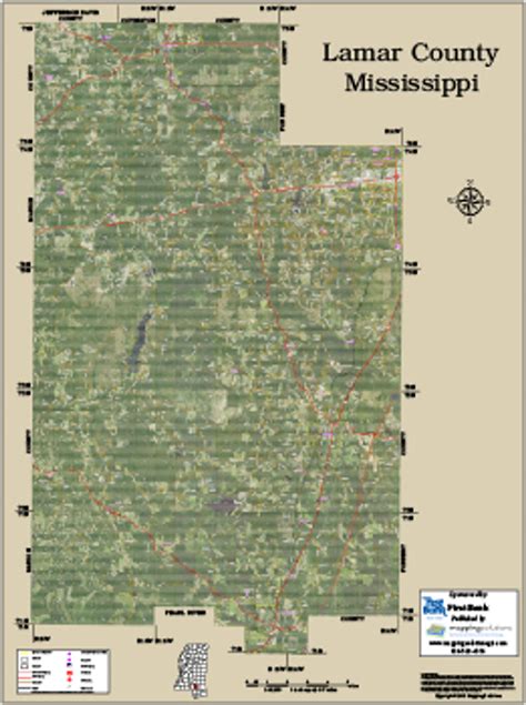 Lamar County Mississippi 2015 Aerial Map Lamar County Parcel Map 2015