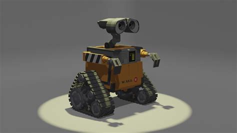 Wall E Wall E Robot Free 3d Model Cgtrader