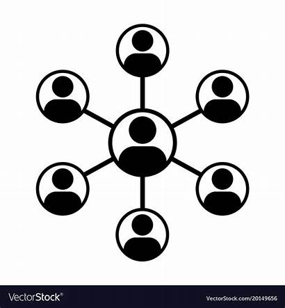 Icon Network Symbol Vector Teamwork