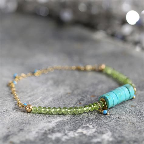 Turquoise Bracelet Mixed Stone Bracelet