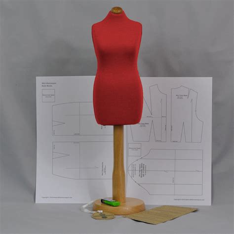 Red Dressmakers Mini Mannequin Store Half Size Mannequins