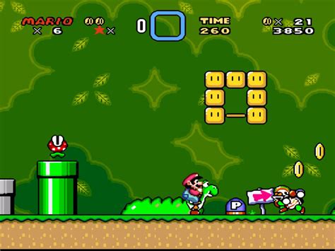 Download and play super nintendo entertainment system roms free of charge directly on your computer or. Super Mario World SNES ROM (USA)