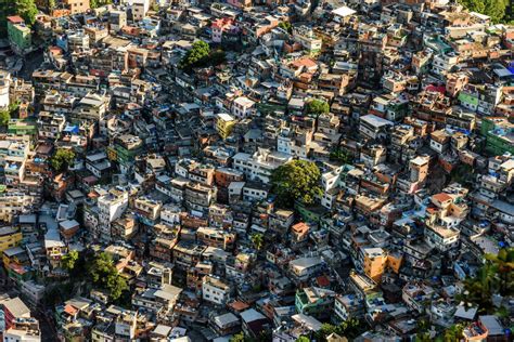 Rocinha Favela Brazils Largest Slum In Rio De Janeiro Brazil