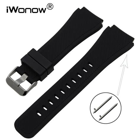 Quick Release Silicone Rubber Watchband 21mm 22mm For Casio Seiko